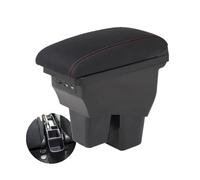 RORVECQ Per Fit Bracciolo Per Jazz Per WRV Portabracciolo Auto 2015-2020 Kit Retrofit Scatola Di Archiviazione Interna 3USB(A1 Pelle artificiale)