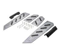 RORVECQ Per Forza350 Per FORZA 350 NSS 350 2018-2024 Accessori Moto Poggiapiedi Pedana Scalino Solette Pedale Piastra Poggiapiedi(Titanio)