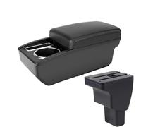 RORVECQ Per Hyundai I10 Scatola Bracciolo Dettagli Parti Interne Ricambi Scatola Di Archiviazione Accessorio Auto(A3 Black white NO USB)
