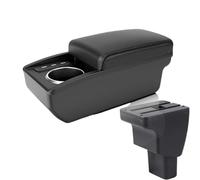 RORVECQ Per Hyundai I10 Scatola Bracciolo Dettagli Parti Interne Ricambi Scatola Di Archiviazione Accessorio Auto(B2 linea nera 3USB)