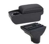 RORVECQ Per Hyundai I20 Bracciolo Auto 2012 Dettaglio Interno Retrofit Scatola Archiviazione Auto Accessori Auto(B3 Nero bianco 6USB)