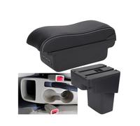 RORVECQ Per Hyundai Per SOLARIS Per VERNA Per Accent 2013-2016 Scatola Bracciolo Auto Scatola Di Archiviazione Accessori Auto Parte Interna Dettagli(B3 Nero bianco 3USB)