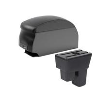 RORVECQ Per Jazz Armrest Per Fit Per Jazz 2 Bracciolo Auto 2008 2009 2010 2011 2012 2013 Portabraccioli Box Auto Accessori(B2 Black double)