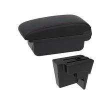 RORVECQ Per Kia K3 BL7 2023 2024 2025 Bracciolo Auto Console Centrale Box Ripiano Con USB Bracciolo Centrale(C1 Nero rosso NO USB)