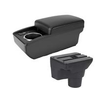 RORVECQ Per Kia Per K2 Auto Vano Console Centrale Scatola Bracciolo Auto Spazio Di Archiviazione Modifica Interni Con USB(B2 Linea nera 6USB)