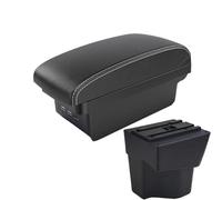 RORVECQ Per KIA Per Rio 3 Per K2 X-line Rio 3 2011 2012 2013 2014 2015 2016 Accessori Bracciolo Auto Interno Scatola Di Archiviazione 3usb(B3 Nero bianco 3USB)