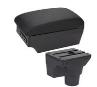RORVECQ Per Kia Per Rio 4 Bracciolo Per Kia Per Rio X Per X-Line Portabracciolo Auto Russi 2016 2017 2018 2019 2020 2021(A2 Black line 7USB)