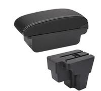 RORVECQ Per KIA Per RIO Scatola Bracciolo Per STONIC Per KIA Per Rio Lx Cerato Bracciolo Auto Parte Di Retrofit Scatola Di Archiviazione(C3 Nero bianco SENZA USB)