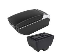 RORVECQ Per Mahindra Per Bolero Portabracciolo Universale Scatola Di Immagazzinamento Del Bracciolo Centrale Per Auto Portabicchieri Posacenere(Linea nera 7USB)