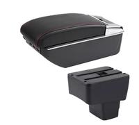 RORVECQ Per Mazda 2 Bracciolo Auto Vano Centrale Ricambi Interni Retrofit Con USB Accessori Auto(D1 linea rossa 7USB)