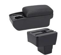 RORVECQ Per MAZDA CX-3 Portabraccioli Box Retrofit Per Mazda 2 Skyactiv Versione Cx3 Auto Portabraccioli Box Interni Accessori Auto(C3 Nero bianco SENZA USB)