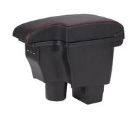 RORVECQ Per Mazda CX-3 Scatola Bracciolo Retrofit Per Mazda 2 Versione Skyactiv Bracciolo Auto Scatola Di Stoccaggio Accessori Auto Ricarica USB(A1 Pelle artificiale)