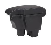 RORVECQ Per Mazda CX-3 Scatola Bracciolo Retrofit Per Mazda 2 Versione Skyactiv Bracciolo Auto Scatola Di Stoccaggio Accessori Auto Ricarica USB(A3 Pelle artificiale)