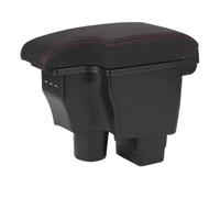 RORVECQ Per Mazda CX-3 Scatola Bracciolo Retrofit Per Mazda 2 Versione Skyactiv Bracciolo Auto Scatola Di Stoccaggio Accessori Auto Ricarica USB(B1 vera pelle)