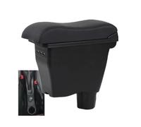 RORVECQ Per Mercedes Per Smart 453 Per Fortwo Per Forfour 2015-2019 Bracciolo Auto Ricambi Retrofit Interni Vano Di Stoccaggio(B2 genuine cowhide 3USB)