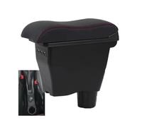 RORVECQ Per Mercedes Per Smart 453 Per Fortwo Per Forfour 2015-2019 Bracciolo Auto Ricambi Retrofit Interni Vano Di Stoccaggio(B1 genuine cowhide 3USB)
