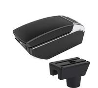 RORVECQ Per Mitsubishi Per Attrage Mirage Portabraccioli Per Space Star Scatola Immagazzinaggio Bracciolo Accessori Auto(Black white 7 USB)