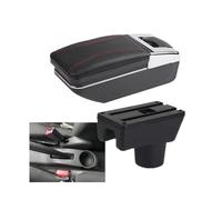 RORVECQ Per Mitsubishi Per Attrage Per Mirage Per Space Star Box Bracciolo Accessori Auto(A1 linea rossa Nessuna USB)