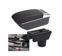 RORVECQ Per Mitsubishi Per Attrage Per Mirage Per Space Star Box Bracciolo Accessori Auto(B1 linea rossa NO USB)