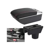 RORVECQ Per Mitsubishi Per Attrage Per Mirage Per Space Star Box Bracciolo Accessori Auto(C1 linea rossa 7USB)