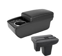 RORVECQ Per Morris Per Garages MG3 Bracciolo Centrale Console Centrale Vano Di Archiviazione Con Portabicchieri USB(B3 Nero bianco 6USB)