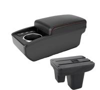 RORVECQ Per Morris Per Garages MG3 Bracciolo Centrale Console Centrale Vano Di Archiviazione Con Portabicchieri USB(B1 Nero rosso 6USB)