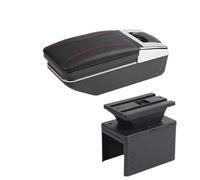 RORVECQ Per N&issan Per Micra K14 2020 2021 2022 2023 Portabraccio Scatola Di Stoccaggio Interni Accessori Auto(A1 linea rossa Nessuna USB)
