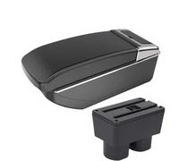 RORVECQ Per N&issan Per Tiida C11 Per Latio Per Sylphy Bracciolo Centrale Auto Scatola Di Archiviazione Centrale Interna Accessori Auto(B3 Black white NO USB)