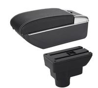 RORVECQ Per Opel Per Corsa D Scatola Bracciolo Schienale Interno Parte Retrofit Scatola Di Archiviazione Accessorio(B3 Nero bianco 7USB)