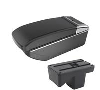 RORVECQ Per Perodua Per Axia 2023 2024 Scatola Di Stivaggio Bracciolo Interno Accessori Auto Scatola Bracciolo Centrale(B2 linea nera SENZA USB)