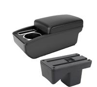 RORVECQ Per Perodua Per Axia 2023 Auto Dedicato Bracciolo Scatola Di Archiviazione Console Centrale Accessori Auto Modificati(Linea nera A2 Nessuna USB)