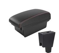 RORVECQ Per Perodua Per Axia Scatola Bracciolo Per Perodua Per Axia Console Centrale Auto Con Vano(A1 Nero rosso SENZA USB)