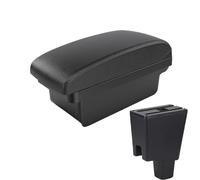 RORVECQ Per Perodua Per Axia Scatola Bracciolo Per Perodua Per Axia Console Centrale Auto Con Vano(Linea nera A2 Nessuna USB)