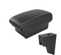 RORVECQ Per Perodua Per Bezza 2018 Bracciolo Interni Console Centrale Scatola Di Stivaggio Scatola Bracciolo Centrale(A1 Nero rosso SENZA USB)