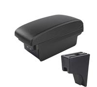 RORVECQ Per Perodua Per Bezza 2018 Bracciolo Interni Console Centrale Scatola Di Stivaggio Scatola Bracciolo Centrale(B2 linea nera 3USB)