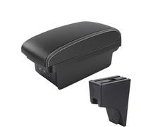 RORVECQ Per Perodua Per Bezza 2018 Bracciolo Interni Console Centrale Scatola Di Stivaggio Scatola Bracciolo Centrale(B3 Nero bianco 3USB)