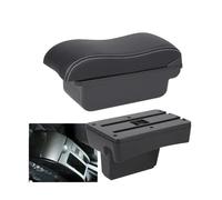 RORVECQ Per Peugeot 307 2001 2002 2003 2004 2005 2006 2007 2008 Bracciolo Auto Accessori Auto Box Di Archiviazione Veicolo(C3 Nero bianco SENZA USB)