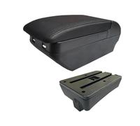 RORVECQ Per Peugeot Per 307 Portabbracciolo Per Peugeot Per 307 CC Cabrio Scatola Di Archiviazione Interno Retrofit Accessori Auto(H linea nera 4USB)