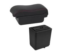 RORVECQ Per Peugeot Per Partner Tepee Bracciolo Auto Vanetto Portaoggetti Centrale Retrofit Dettagli Interni(B red line 3USB)