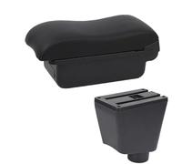 RORVECQ Per R&enault Per Clio 4 Per Clio 3 III IV Bracciolo Auto Accessori Auto Porta Scatola Di Deposito Posacenere Superficie Curva(C2 Linea nera NO USB)