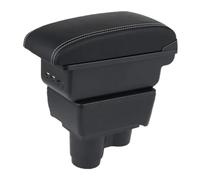 RORVECQ Per R&enault Per Duster Bracciolo Per R&enault Per Dacia Per Duster 2 3 Portabrasile Auto 2019-2024 Scatola Di Archiviazione(B1 Nero bianco 3USB)