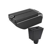 RORVECQ Per R&enault Per Logan 2 Bracciolo Per Dacia Per Logan 2 Per Dokker Per Sandero 2 Portabraccioli Auto(B2 Linea nera 7USB)