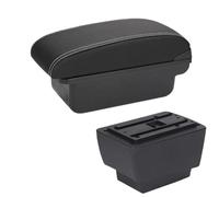 RORVECQ Per S&koda Per Fabia Bracciolo Per Fabia 3 III 2015-2021 Bracciolo Auto Ricambi Restyling Portariviste Accessorio Auto(C3 Nero bianco SENZA USB)