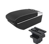 RORVECQ Per S&koda Per Octavia Scatola Bracciolo Per S&koda Per Yeti Mk2 A5 Scatola Bracciolo Auto Accessori Auto Componenti Interni(A3 Nero bianco 7USB)