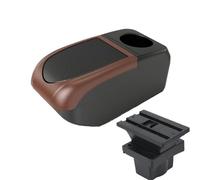 RORVECQ Per S&koda Per Octavia Scatola Bracciolo Per S&koda Per Yeti Mk2 A5 Scatola Bracciolo Auto Accessori Auto Componenti Interni(B3 Brown frame 6USB)