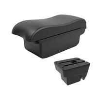 RORVECQ Per SEAT Per ARONA Bracciolo Auto Scatola Di Archiviazione Doppio Strato Con Ricarica USB Accessori Auto(A3 Black white NO USB)