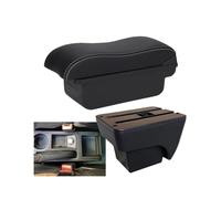 RORVECQ Per Seat Per Ibiza 6j Per Ibiza 6L 2018-2025 Bracciolo Auto Portariviste Restyling Interni Accessori Auto(C3 Nero bianco SENZA USB)