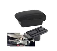 RORVECQ Per Seat Per Ibiza Bracciolo Scatola Per Seat Per Ibiza 6j Per Ibiza 6L 2010-2019 Bracciolo Auto Scatola Accessori Auto Retrofit(A1 Linea nera SENZA USB)