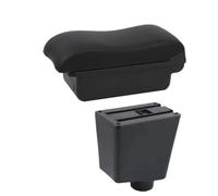RORVECQ Per SEAT Per Ibiza III 2001 2002 2003 2004-2008 Scatola Bracciolo Per Ibiza 6j Per Ibiza 6L Scatola Bracciolo Auto Scatola Di Stoccaggio(Linea nera A2 Nessuna USB)