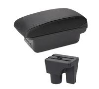 RORVECQ Per Suzuki Per Liana A6 Bracciolo Vanportaoggetti Console Centrale Auto Custodia Da Riposo Gomito Con Portabicchiere Interfaccia USB(B2 linea nera 3USB)